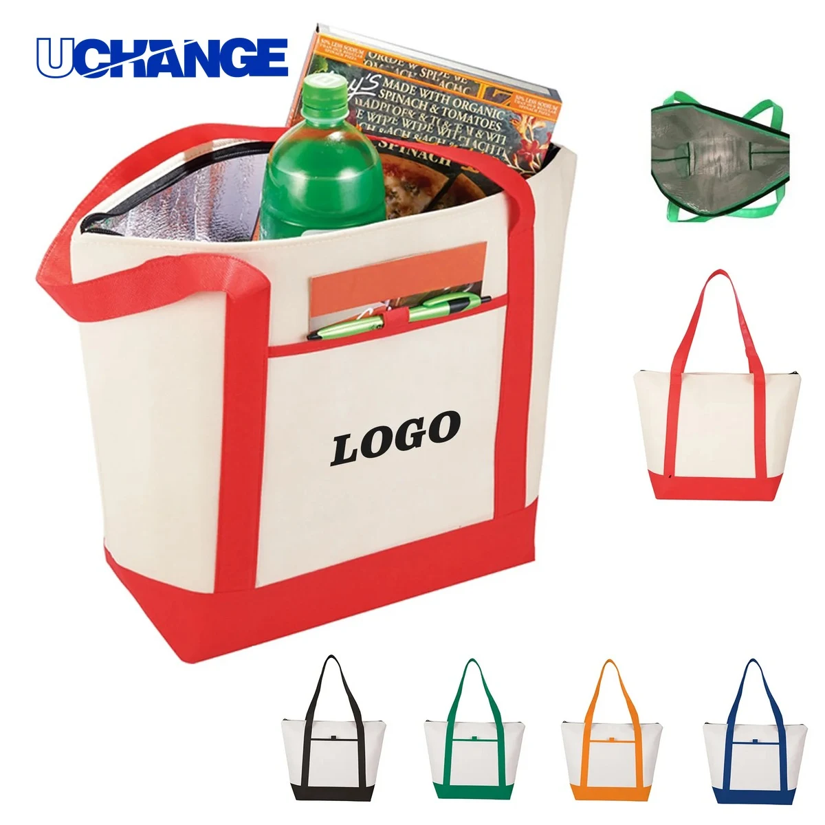 24-Can Non-Woven Tote Cooler Bag for Picnics 1