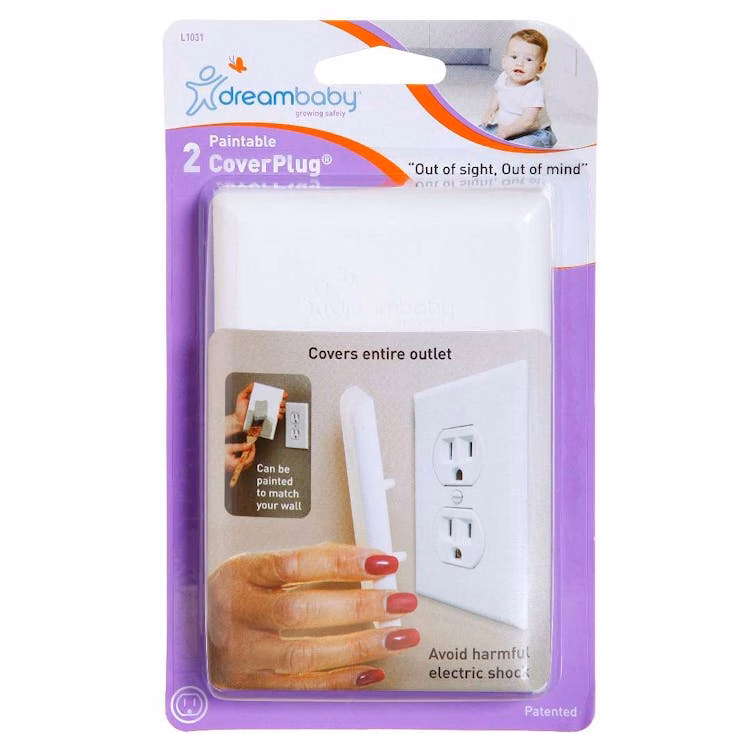 Baby Safety Cover Plugs - Paintable 2 Packs