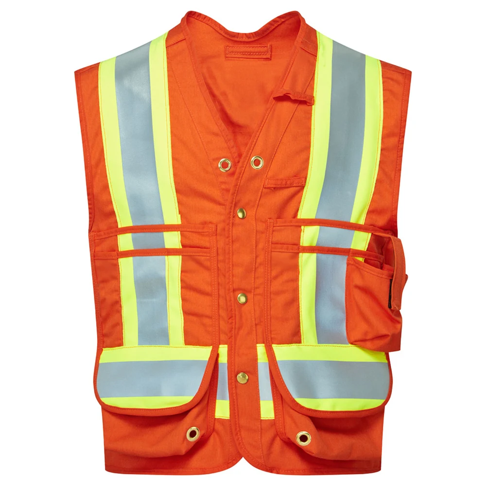 PORTWEST® Premium Ultrasoft 7oz FR Surveyor Vest w/ Flame & ARC Resistance 1
