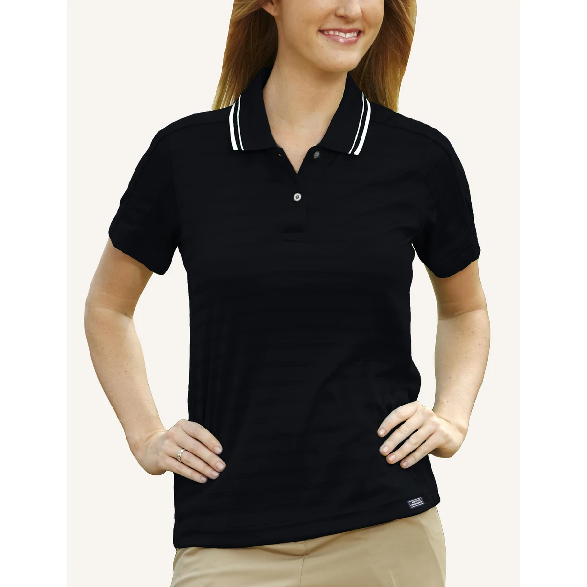 Ladies' Ambassador Engineer Track Knit Polo Shirt 1