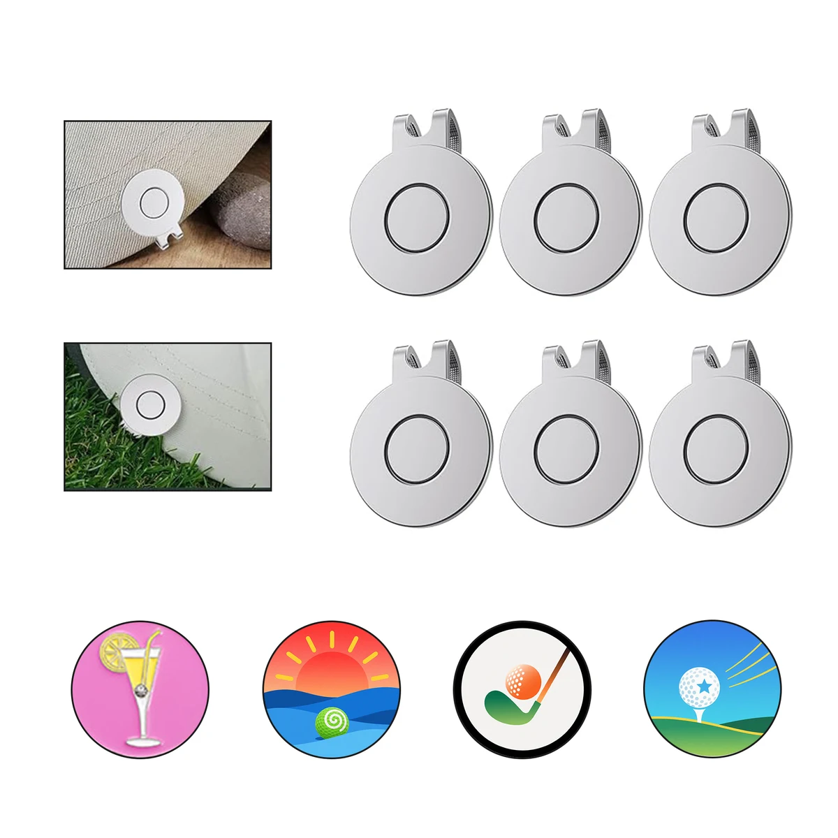 Magnetic Golf Hat Clip 1