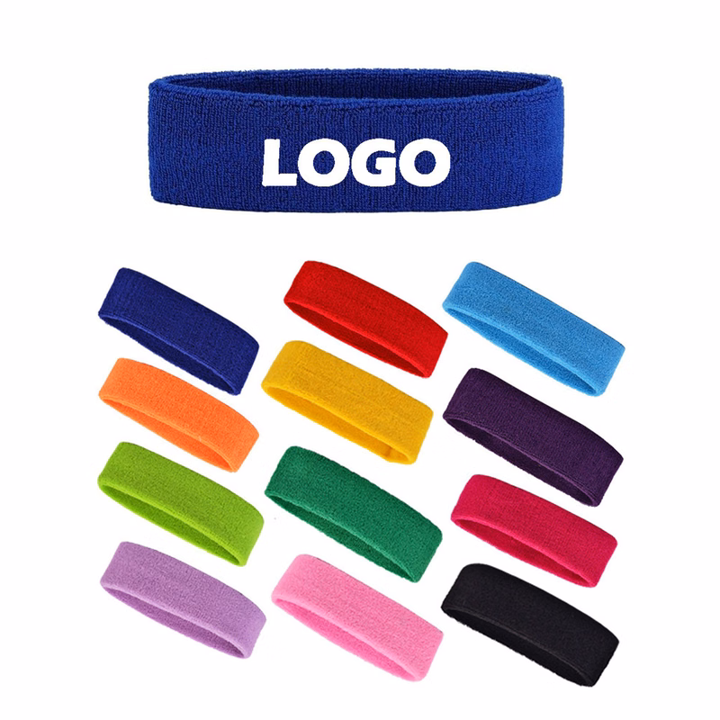 Terry Cotton Sport Headband Running Yoga Fitness