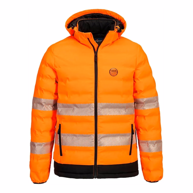 Hi Vis Ultrasonic Heated Tunnel Jacket