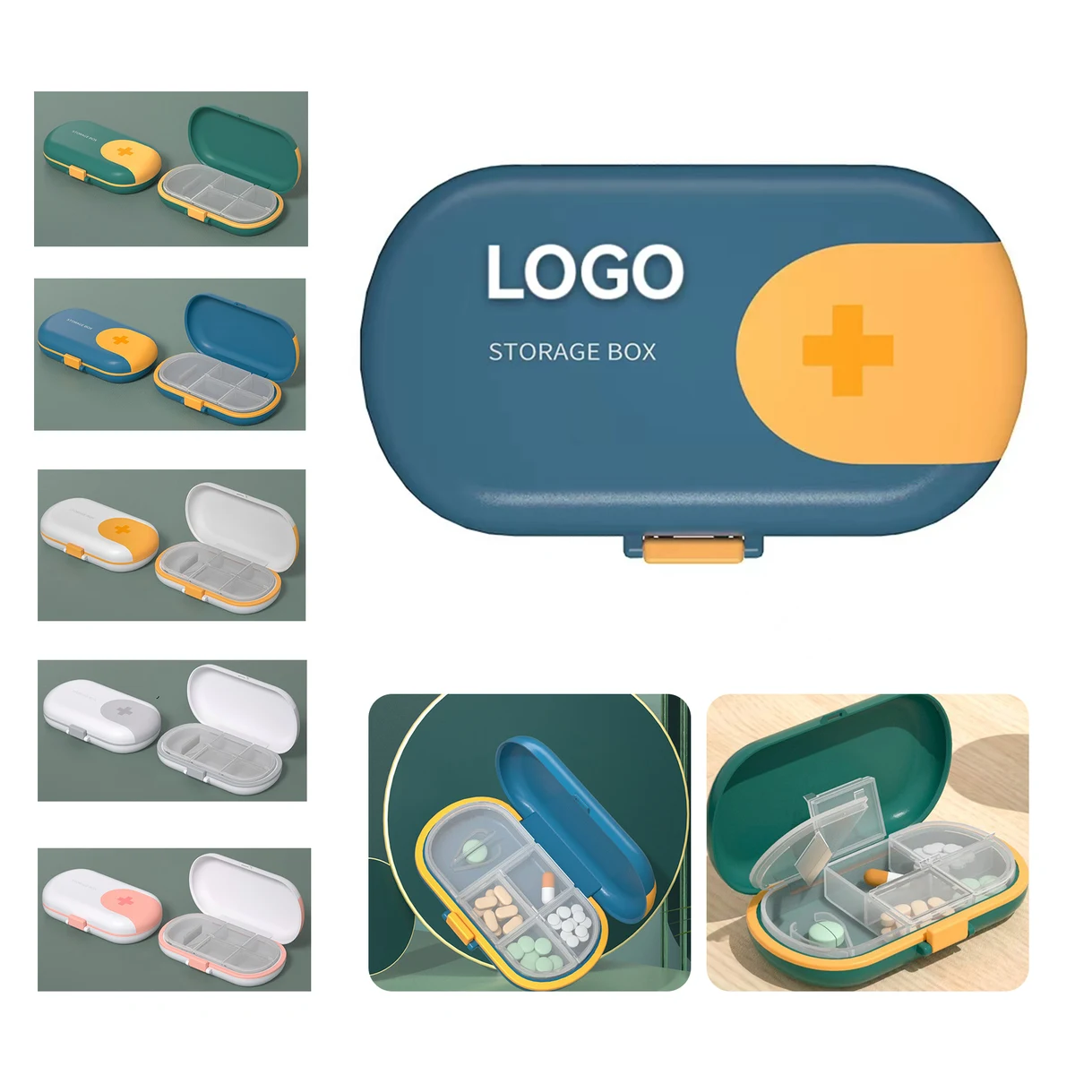 Portable Pill Box with Blade 1