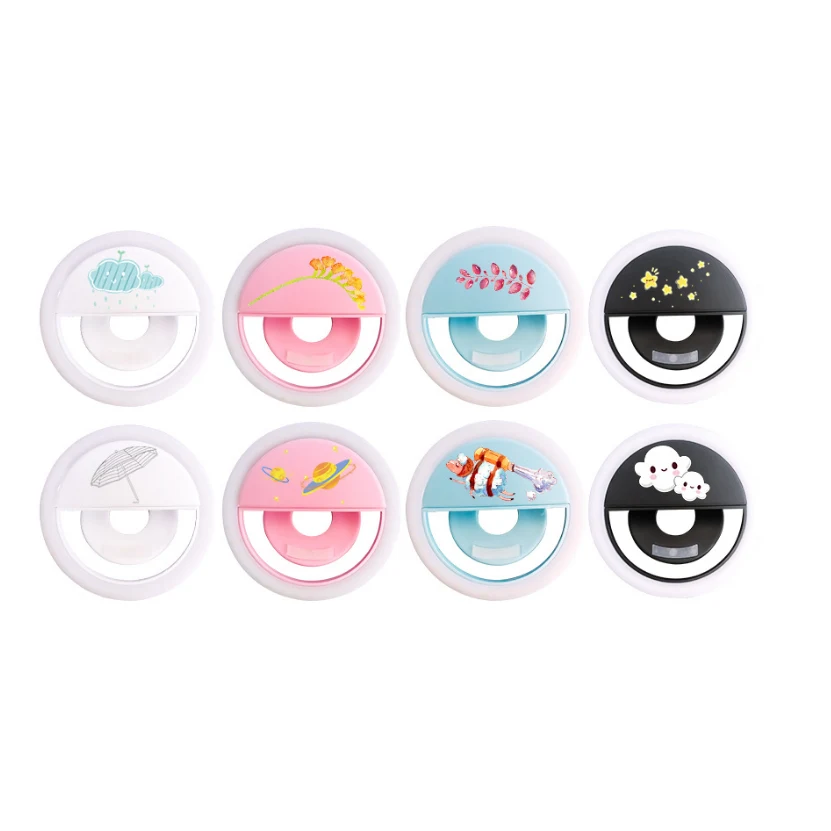 Round Shape Portable Clip-on Selfie Fill Light Lamp 1
