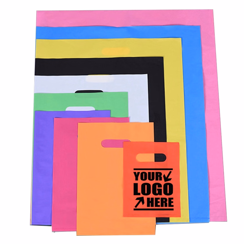 Die Cut Handle Plastic Shopping Bags