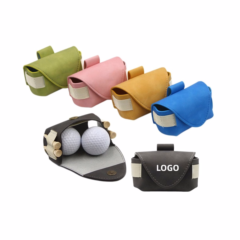 Premium PU Leather Golf Ball Bag