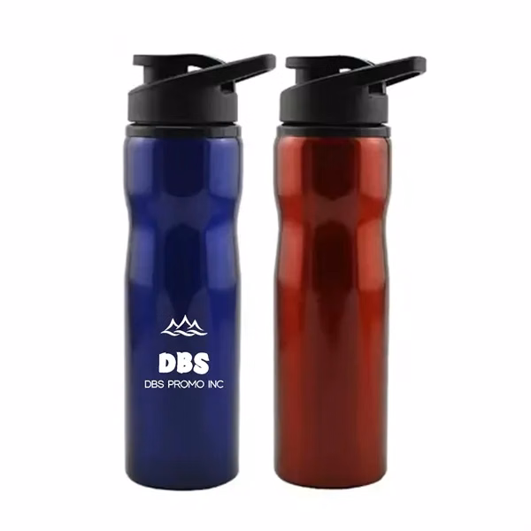 Robust 23 oz Sports Water Bottle with Carabiner Hanger