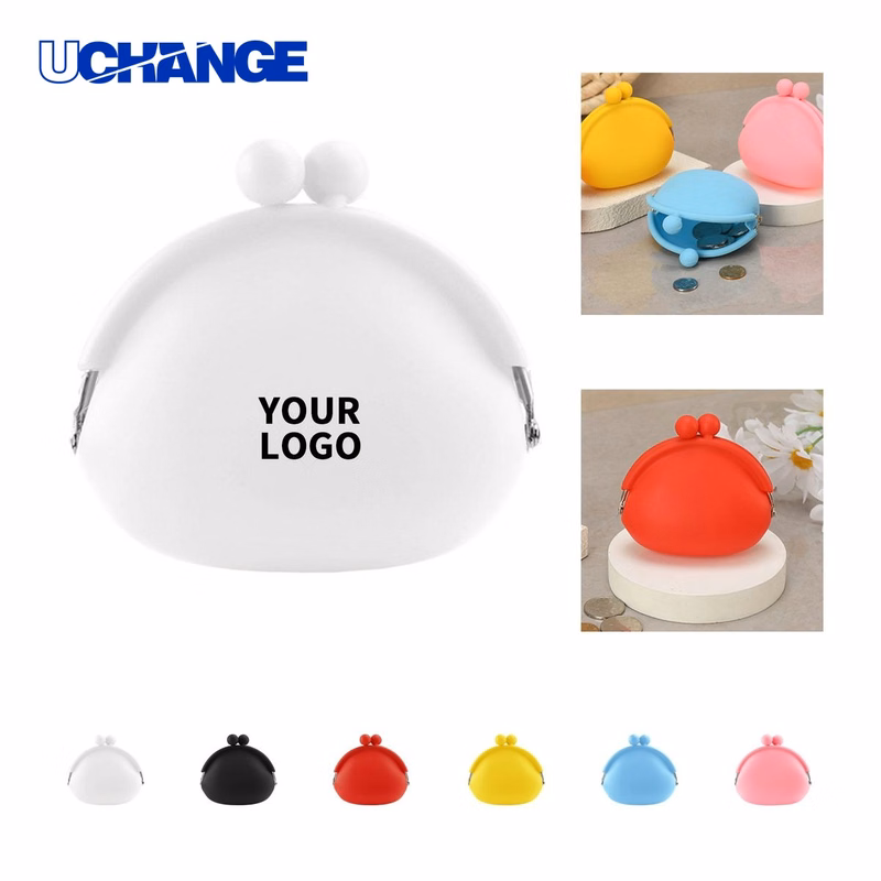 Silicone Coin Case with Kiss Lock