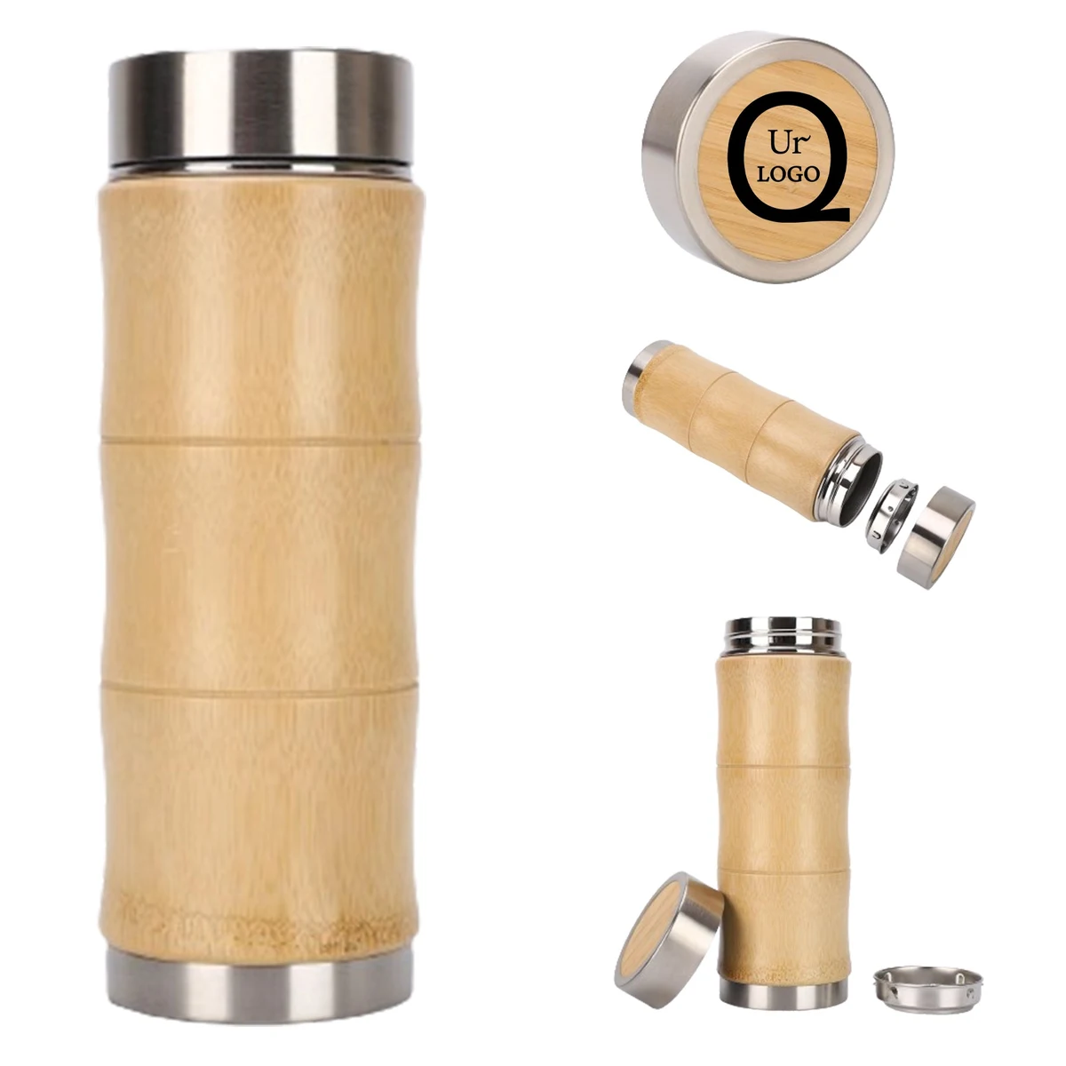 Bamboo Double Wall Insulation Cup 1
