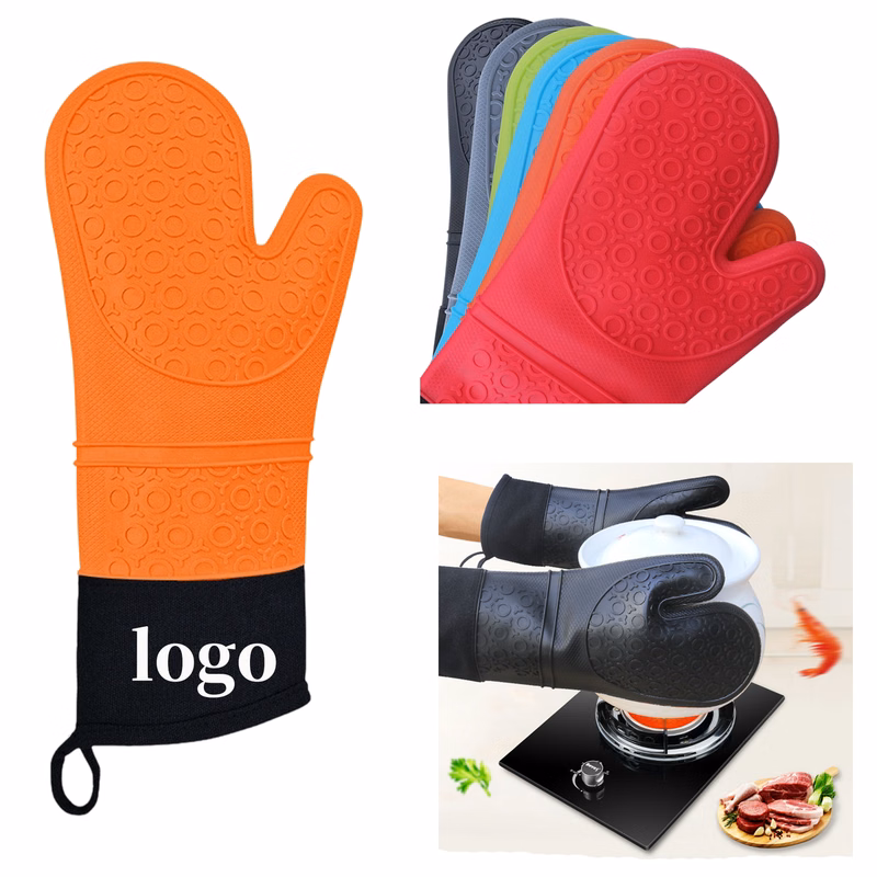 Silicone Heat-Resistant Oven Mitts