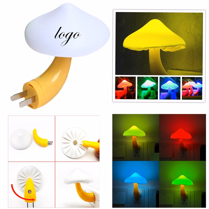 Plug-In Led Mushroom Night Light With Sensor
