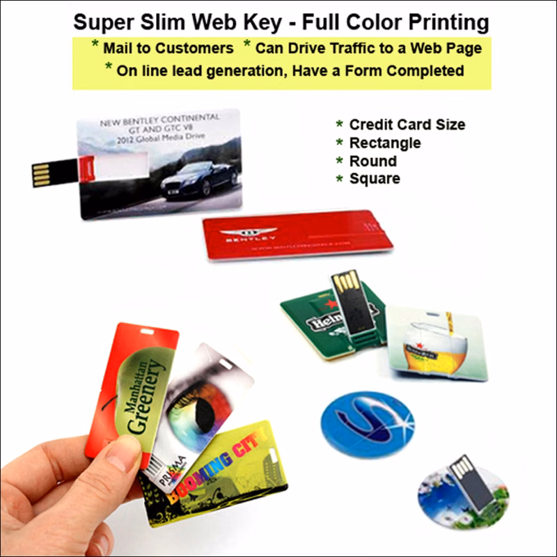Super Slim Credit Card Web Key