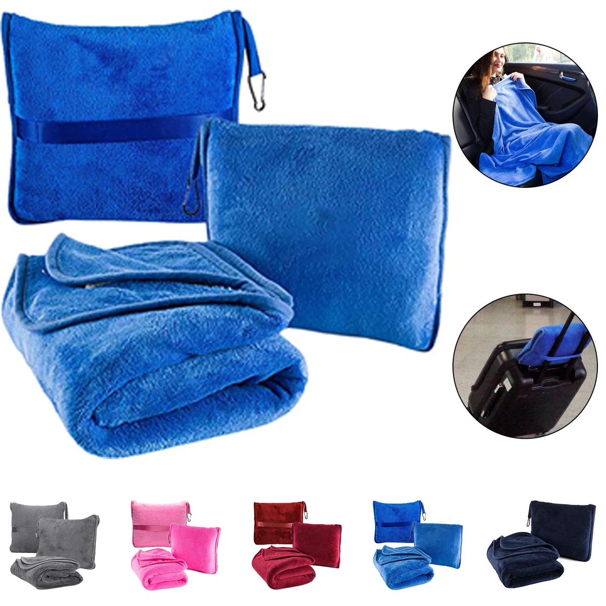 Premium Soft Travel Blanket Pillow 1