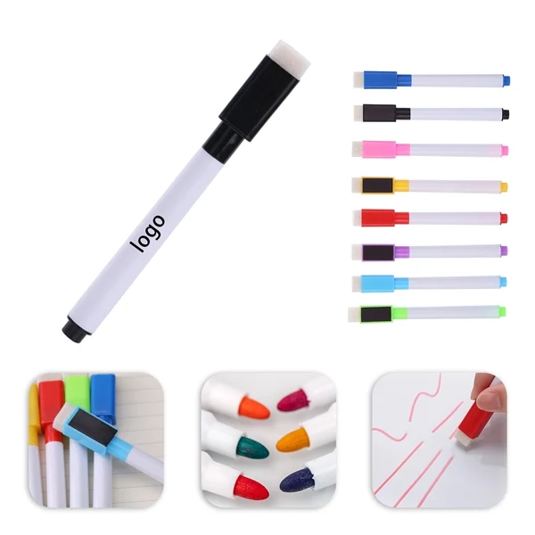 Custom Felt Whiteboard Marker with Magnetic Cap and Eraser — Office Organization 1