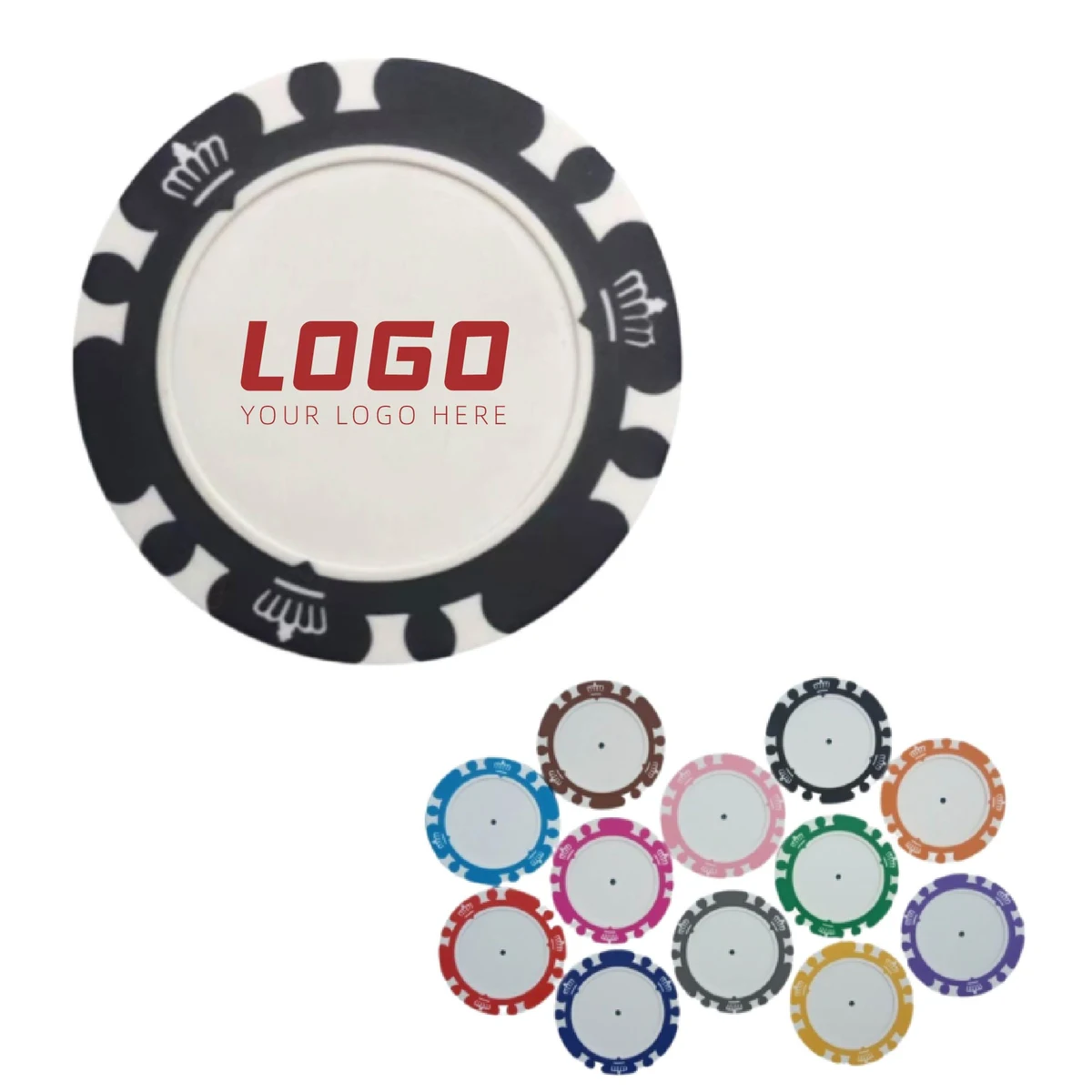 MOQ 20pcs Casino-Grade Clay Chip 1