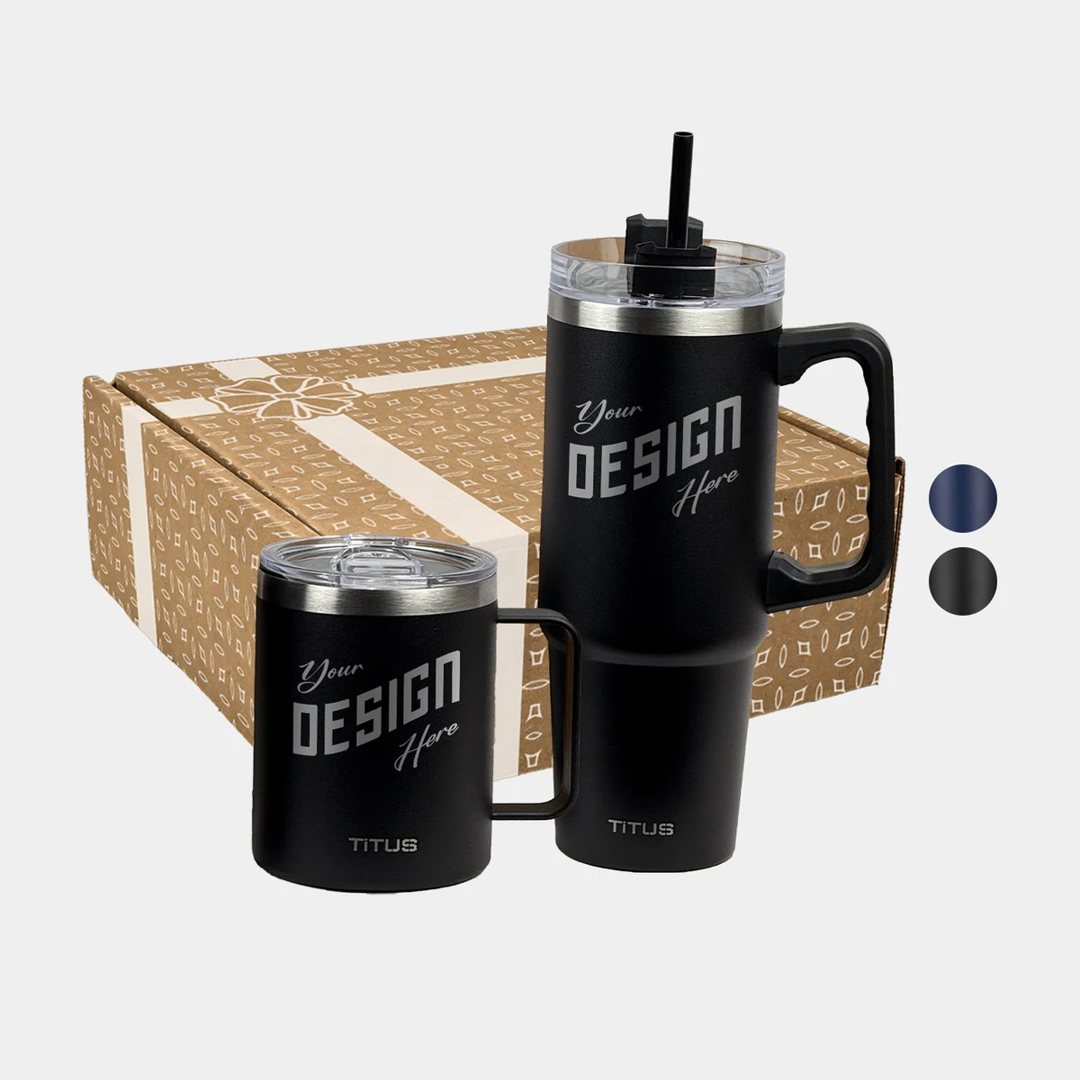 TiTUS® Insulated Mug & 40 oz Travel Tumbler Gift Set 1