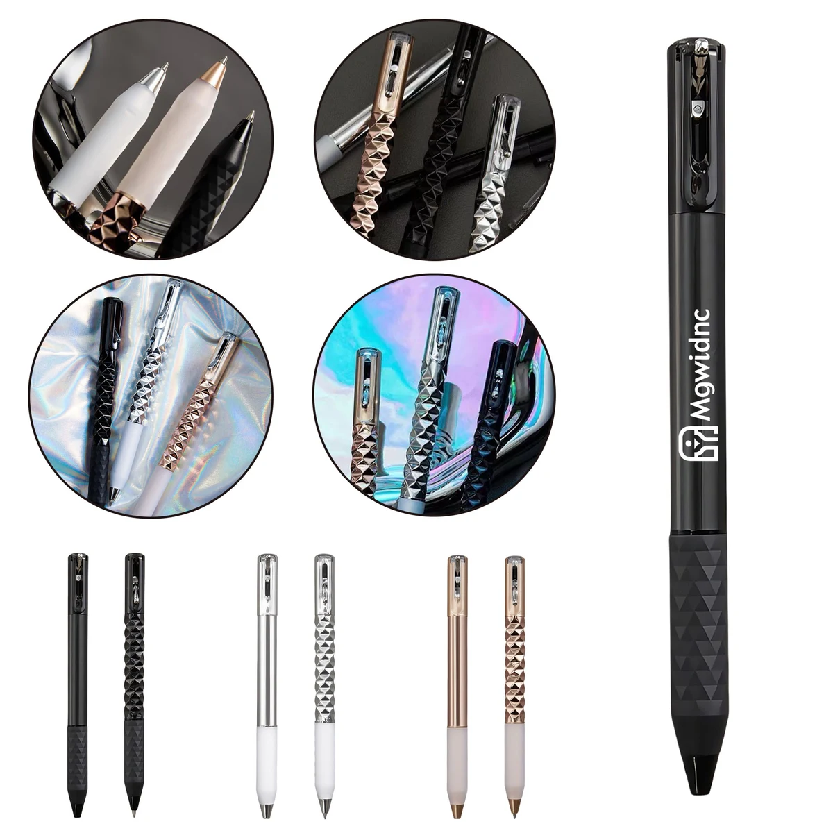Rhombus Geometric Transforming Pen - Retractable Stress Relief Ballpoint Pen for Students 1