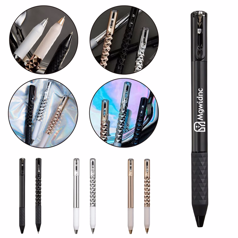 Rhombus Geometric Transforming Pen - Retractable Stress Relief Ballpoint Pen for Students