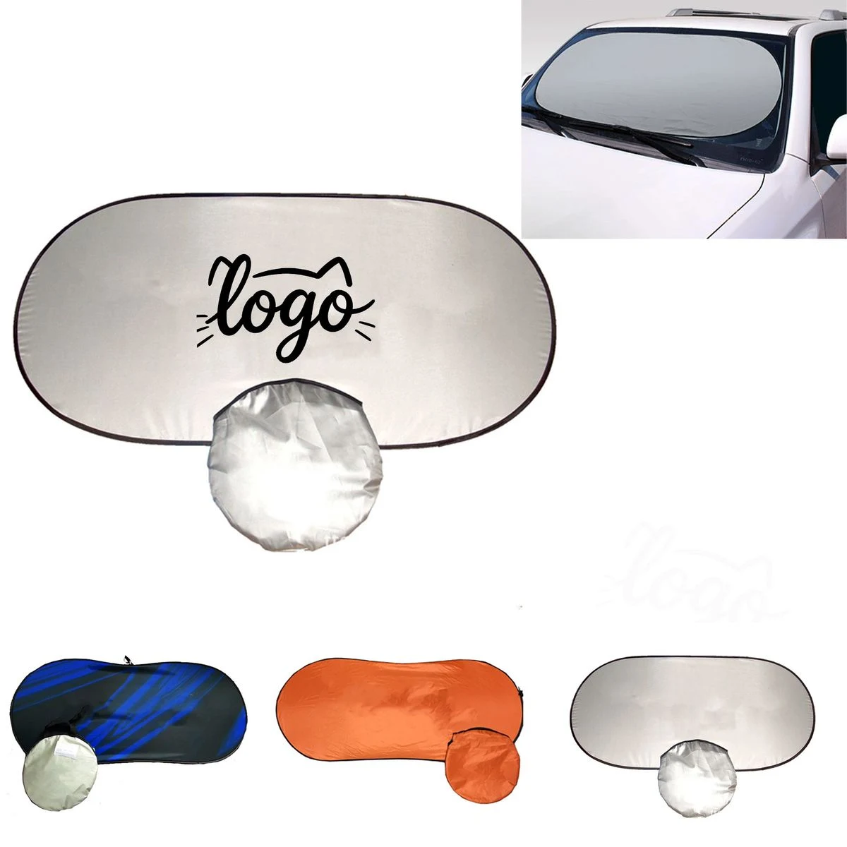 Premium Foldable Car Windshield Sun Shade 1