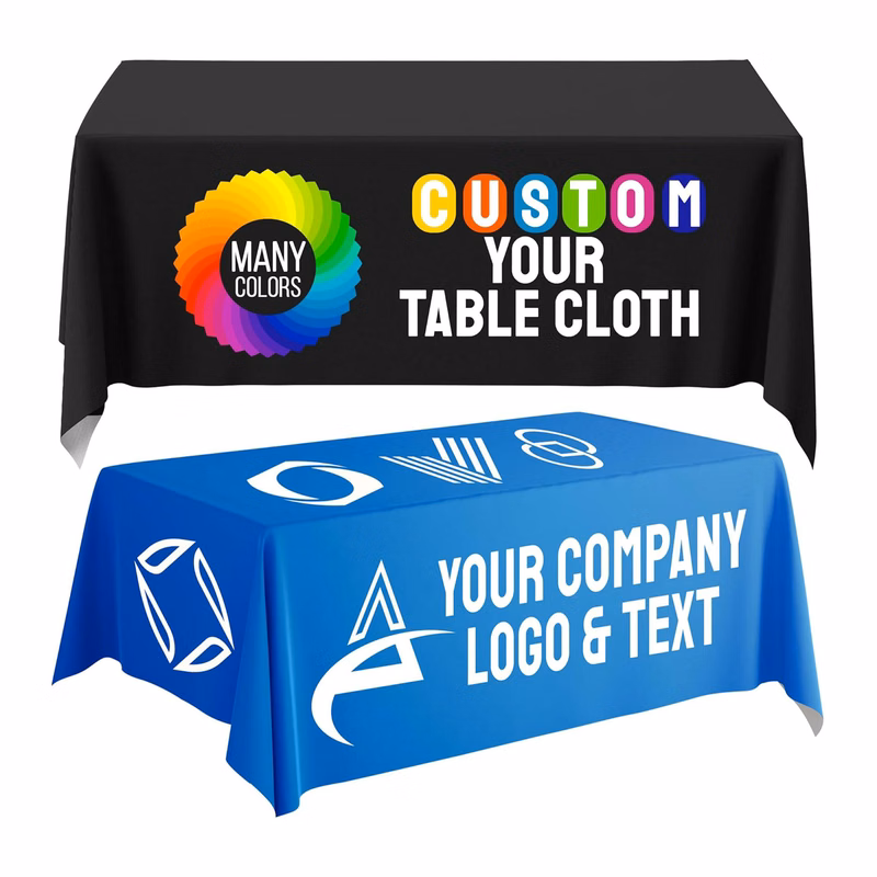 Business Logo Custom Table Cloth