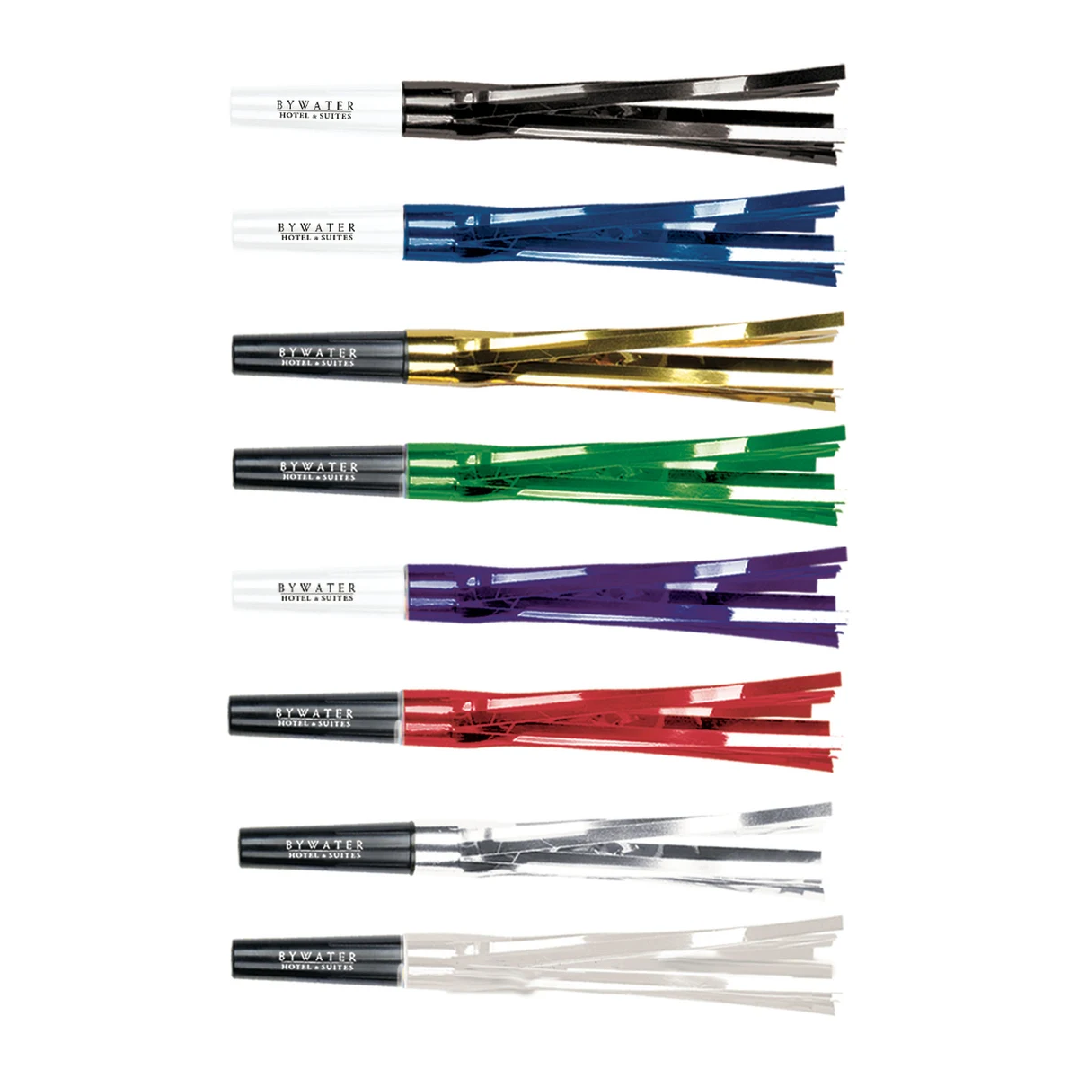 6" Squawkers Fringed Party Horns w/ Custom Direct Pad Print 1