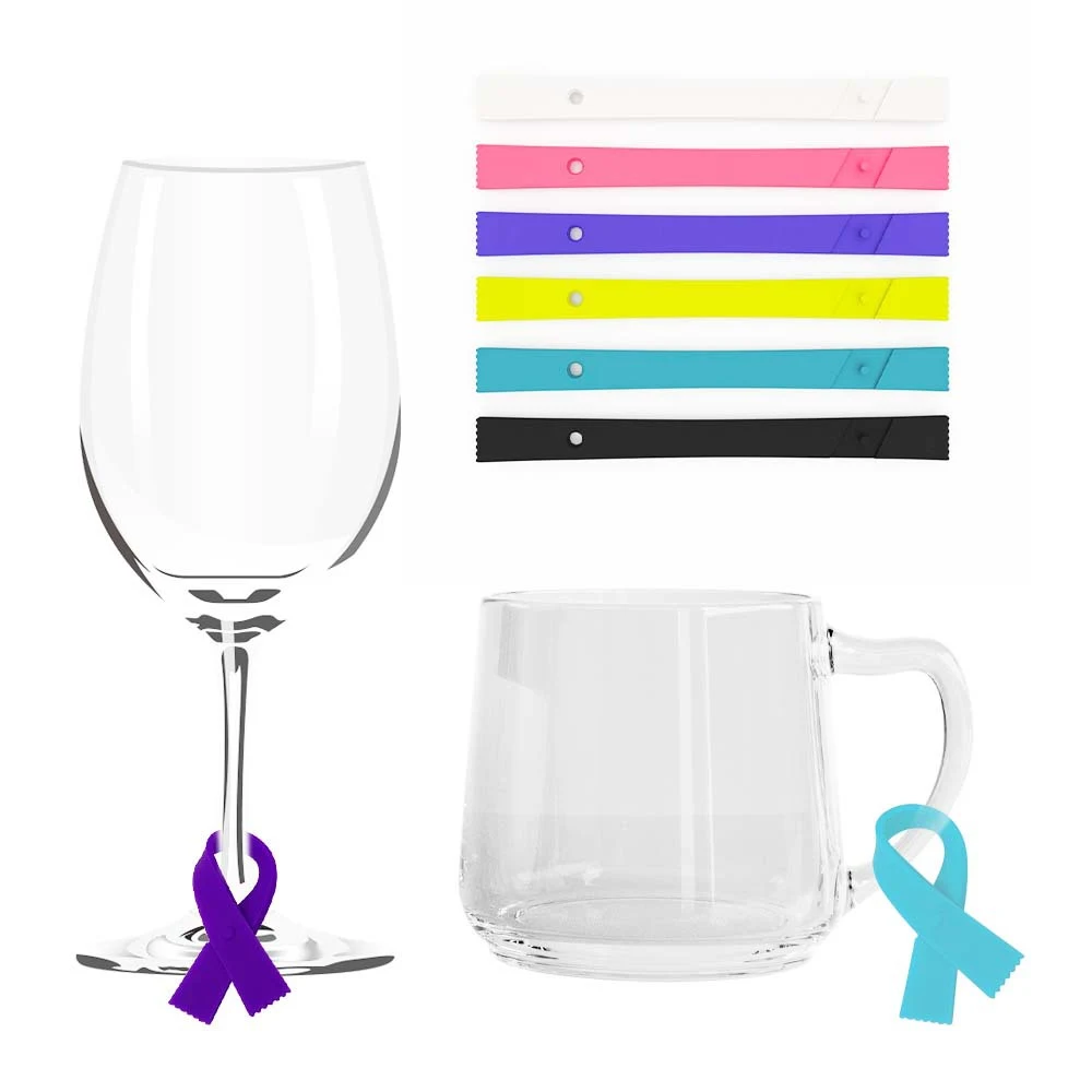Scarf Wine Glass Logo Label 1
