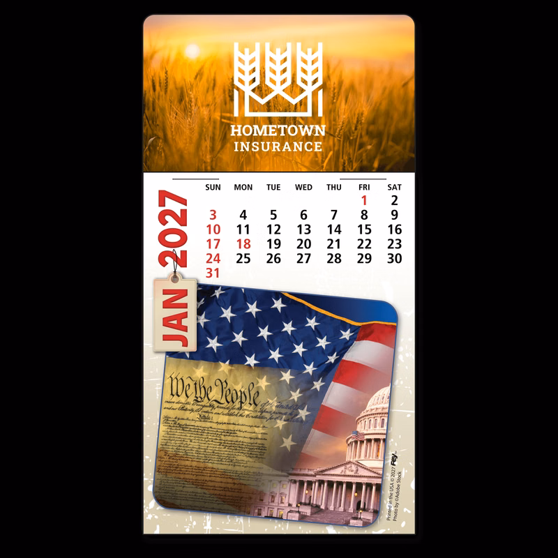 Adhesive Peel-N-Stick® Calendar - Americana Pad