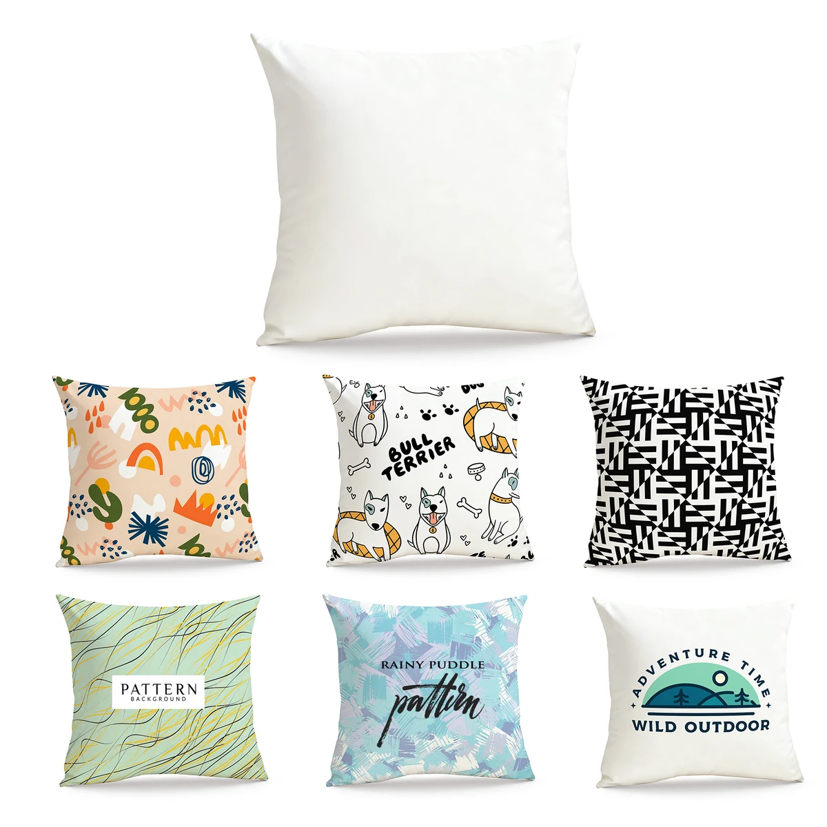 18X18 Inch Cotton Throw Pillow 1