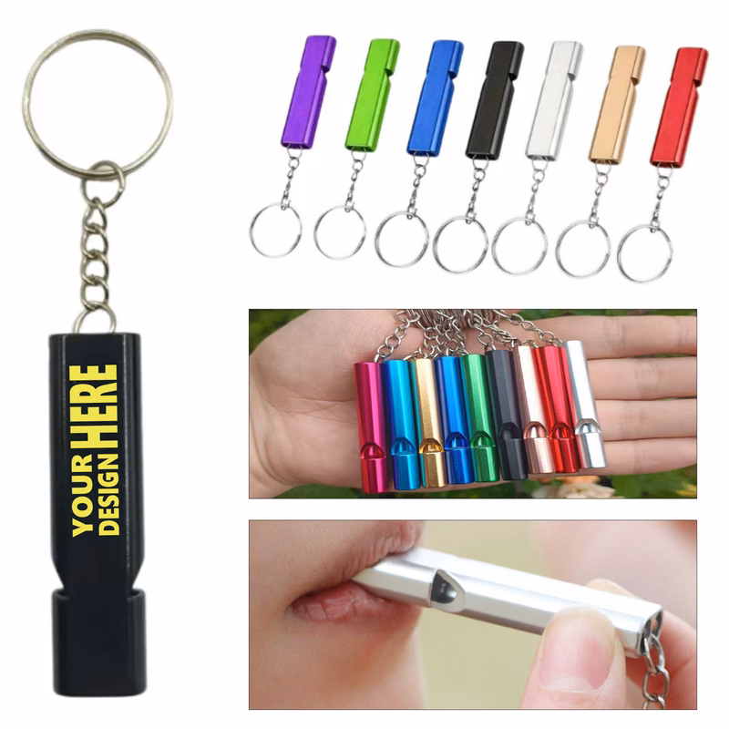 Double Tube Whistle Made of Aluminum Alloy
