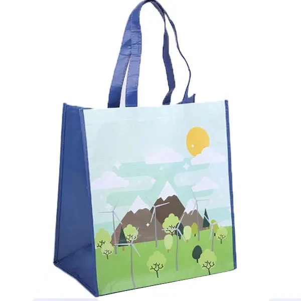 RPET Laminate Tote 14"W x 15"H x 8" Gusset 1
