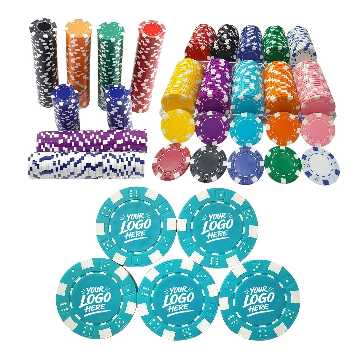 Premium 1.57-Inch ABS Poker Chips for Card Night 1