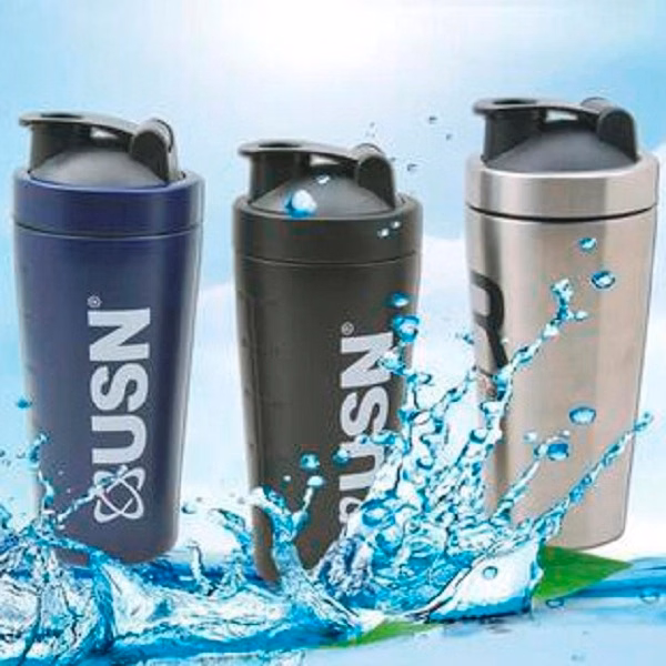 Stainless Steel Vacuum Shaker Bottle with Scale