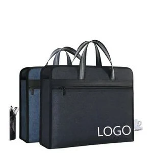 A4 Canvas Business Tote Briefcase 1