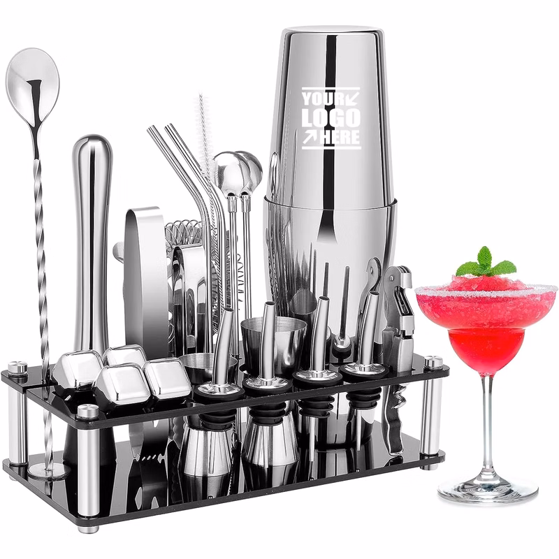 23 pcs Boston Bartender Kit Cocktail Shaker Set