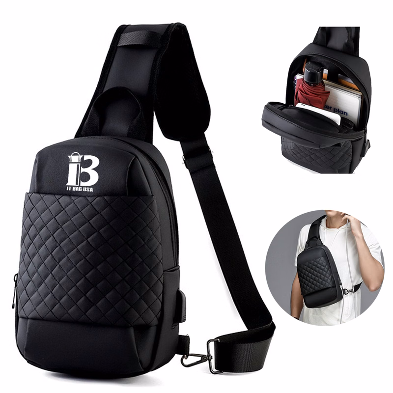 Water Repellent Cross Body Chest Bag For Men