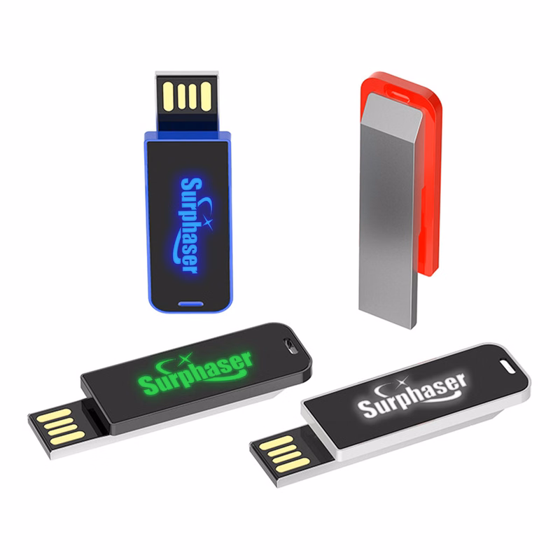 Light Up Paper Clip USB Flash Drive