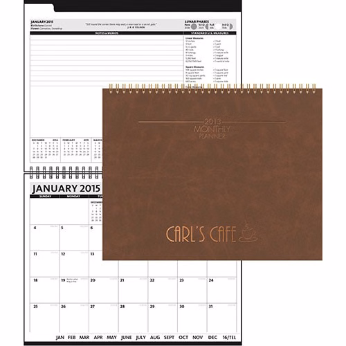 ThePresident™ - Leather Monthly Planner