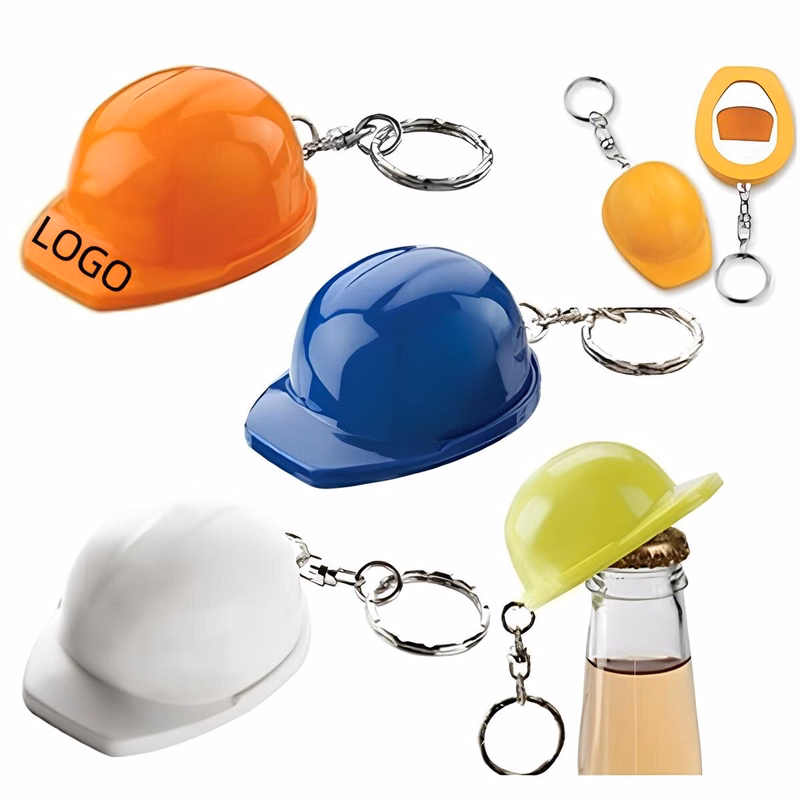 Helmet Shaped Bottler Opener W/ Keychain