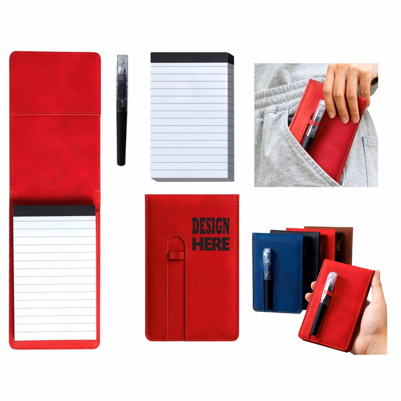 A7  Mini Pocket Notebook With Pen Loop