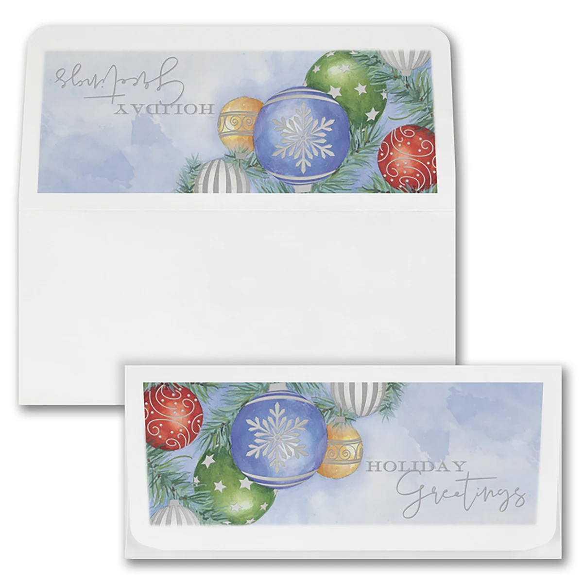 Watercolor Holiday Currency Envelope 1