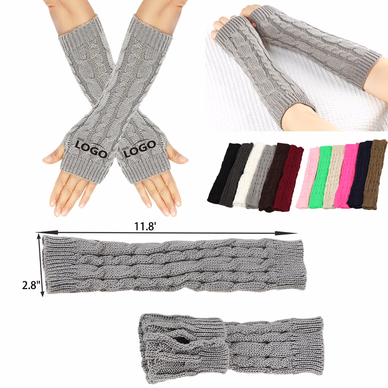 Stylish Winter Knitted Fingerless Gloves