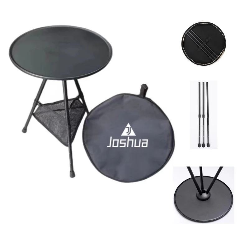 Outdoor Camping Liftable Round Table 1