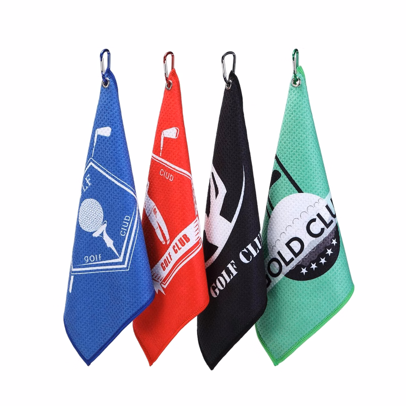 Full Color Waffle Golf Towel - OCEAN