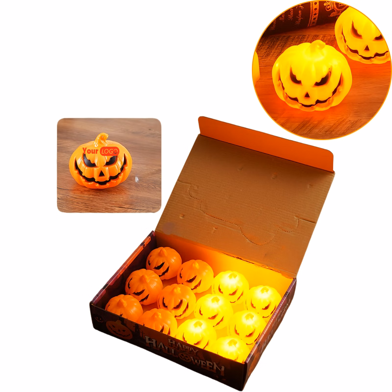 Pumpkin Ghost Face Halloween Lantern Ornament