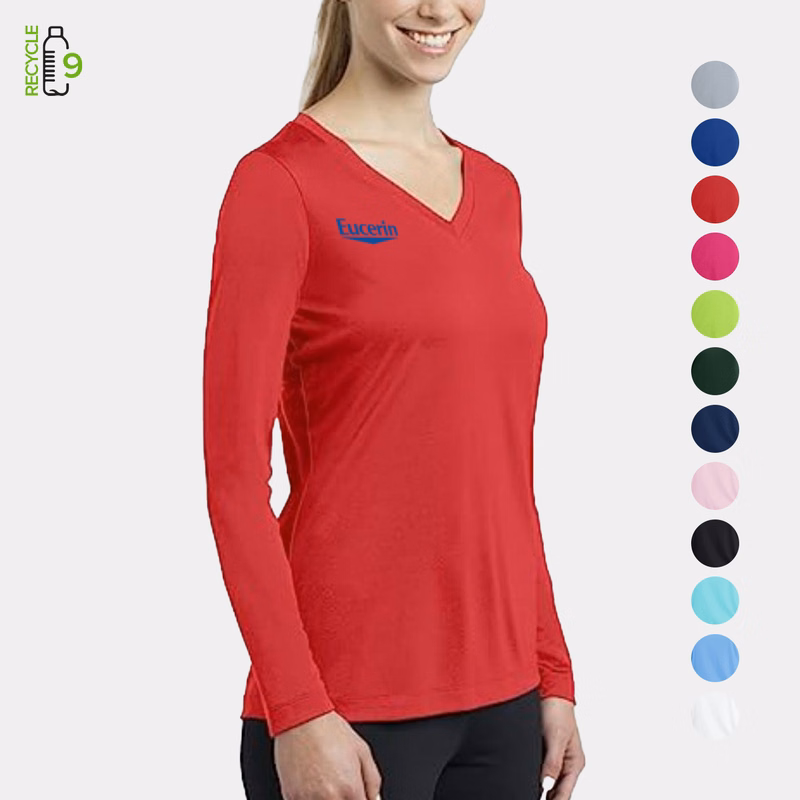 REPREVE® - Women's rPET Performance V-Neck T-Shirt