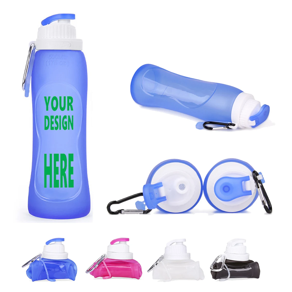 Foldable Silicone Water Bottle 1