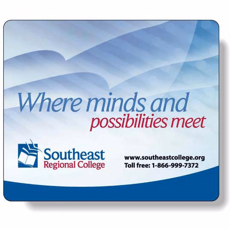 Slimline Mouse Mat Stock Rectangle Shape (7.25"x8.63) in Digital Full Colour