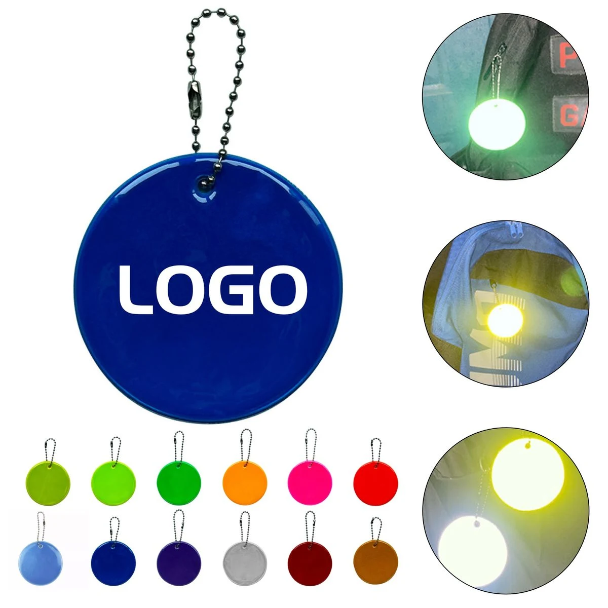 Double-Sided Safety Reflector Pendant for Runners & Kids 1