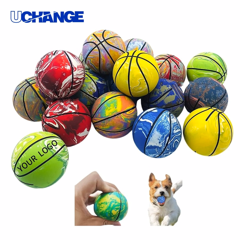 Mini Basketball Rubber Pet Toy